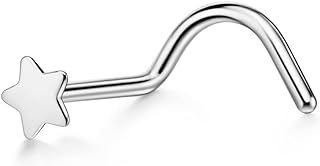 FANSING 316L Surgical Steel Star Nose Screw Studs