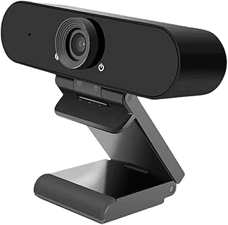 WEUNKNOWN Full HD 1080p Webcam with Dual Stereo Mics & Privacy Cover, 2.7 Inch Screen, USB Connectivity, and Auto Light Correction. Perfect for Video Calls and Conferences