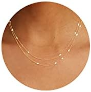 Foxgirl Lariat Gold Necklace for Women, Dainty Long Necklace 14k Gold Plated/Silver Y-Shaped Pendant Necklace Trendy Layered Cz Beaded Chain Drop Necklaces Simple Gold Jewelry For Women Girls Gift