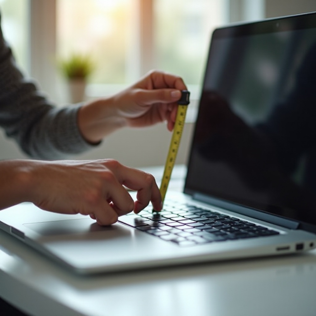 como medir pulgadas portatil