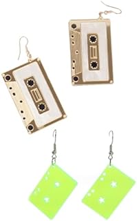 Cassette Tape Dangle Cute Pretty Earrings