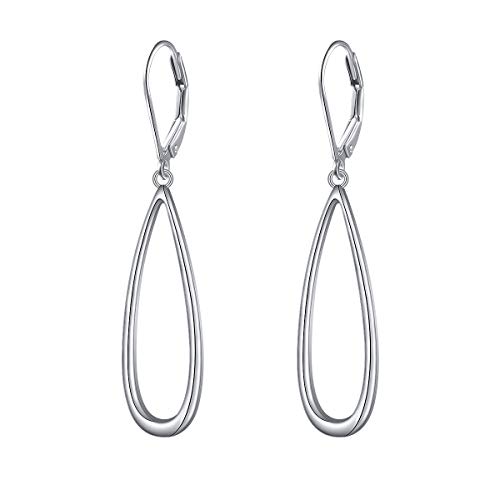 S925 Sterling Silver Vertical Drop Dangle Earrings Gift for Women Teenage Girls