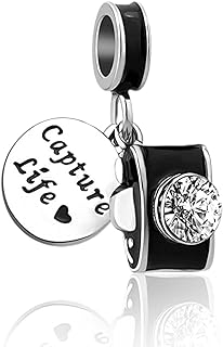 La Menars Travel Charm for 925 Sterling Silver for Women's Bracelets & Necklaces Dangle Pendant for Christmas Day Valentine's Day Mother's Day Gifts for Girls