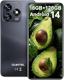 OUKITEL C51 5G Handy ohne Vertrag mit 18GB RAM, 128GB Speicher, Dual SIM, 90Hz 6.8