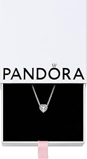 Pandora Herz-Ohrringe in Sterling Silber, funkelt aus Cubic Zirkonia, verstellbare Größe und ein perfektes Geschenk für besondere Menschen. Ideal für jeden Anlass