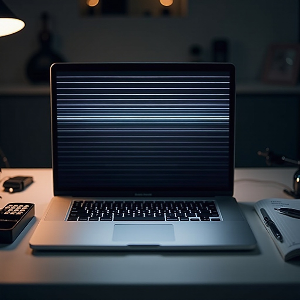 problème écran macbook pro lignes horizontales