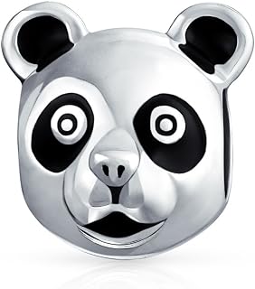 Face Jungle Zoo Fox Koala Panda Jaguar Panther Teddy Bear Charm Bead For Tween Women .925 Sterling Silver Fits European Bracelet
