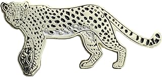 Golden Jaguar Animal Big Cat Enamel Pin Brooch for Jacket Tote Hand Bag Active