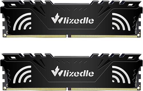 Wlizedle Kit de Memoria RAM 32GB DDR4 2666MHz CL19, con Disipador de Calor y Baja Tensión, Ideal para Mejorar el Rendimiento de Computadores de Escritorio