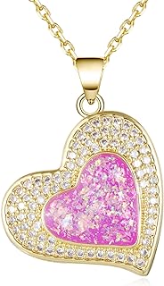 Best Friend Heart-Shaped Locket Choker Necklace with Box Chain and Quartz Gem, Stainless Steel Pendant for Women and Girls