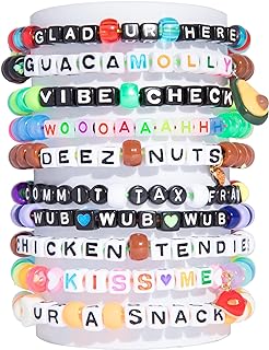 Rave Bracelets (40 Pack) 18+ NSFW FUN & CLASSIC EDM, Men Women Fashion Accessory for Music Festival, Make Friends Meet Rave Bae