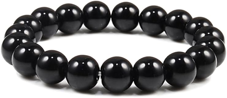 1-8 PCS 10mm Natural Stone Semi-Precious Gemstones Beaded Bracelets for Men Women Healing Crystal Stretch Beaded Bracelet Unisex