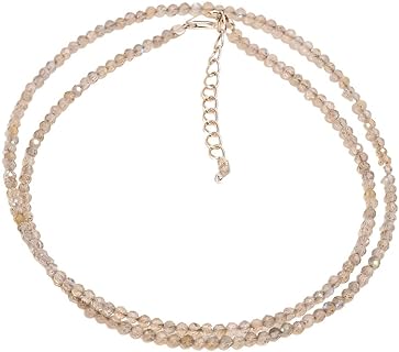 Lobster-Claw Clasp Labradorite Bead Necklace with Mariner Chain, Extraordinary Sterling Silver Jewelry for Women, Round Design - 17 Inch Adjustable