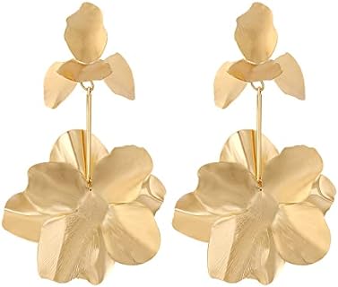 Zinc Christmas Tree Drop Earrings with Push Back for Women and Girls - Festive Design