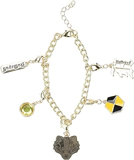 Bioworld Harry Potter Hufflepuff Interchangeable Charm Bracelet