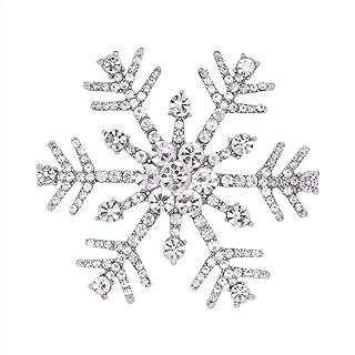 Daxi Christmas Brooch Pin Jingle Bell Snowflake Reindeer Christmas Tree Xmas Pins Set Christmas Decoration for Women