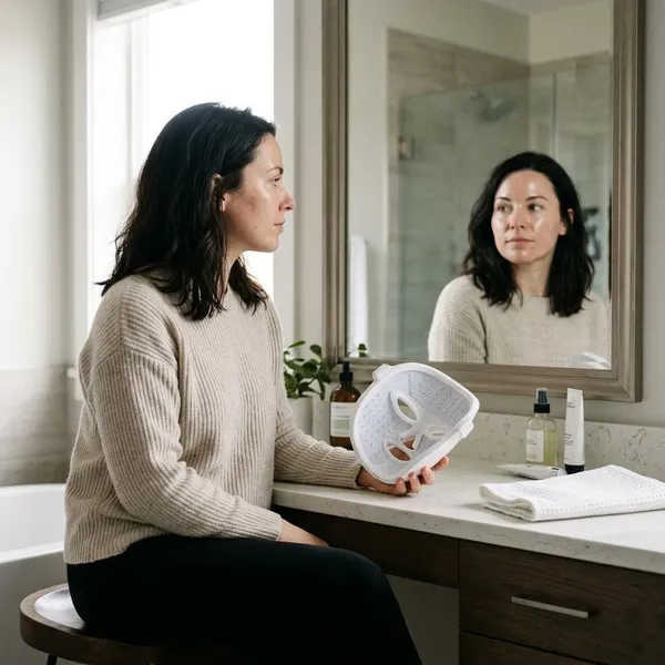How long do LED face mask results take?