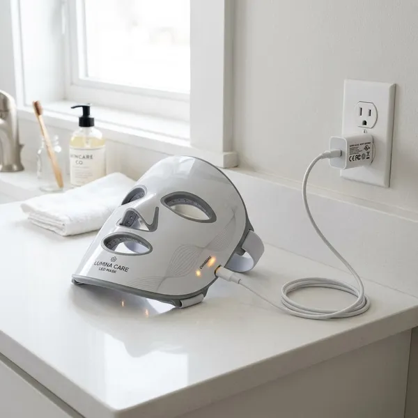 How to charge an LED mask safely