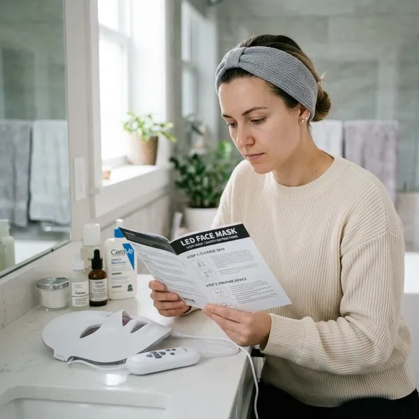 how to use led face mask