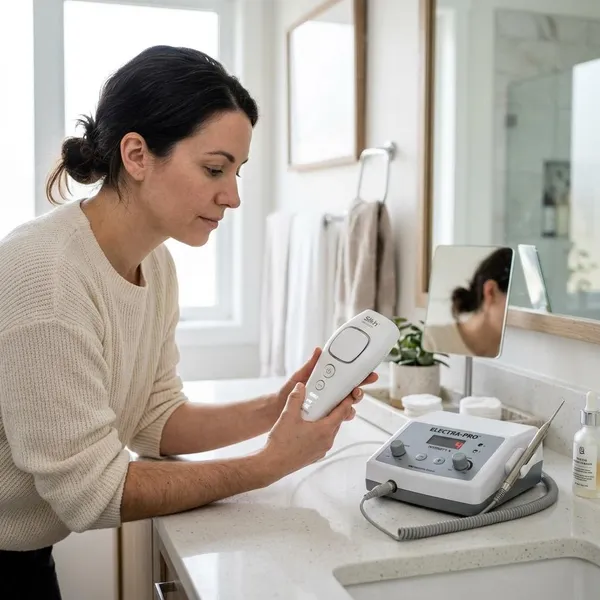laser & electrolysis hair removal at home