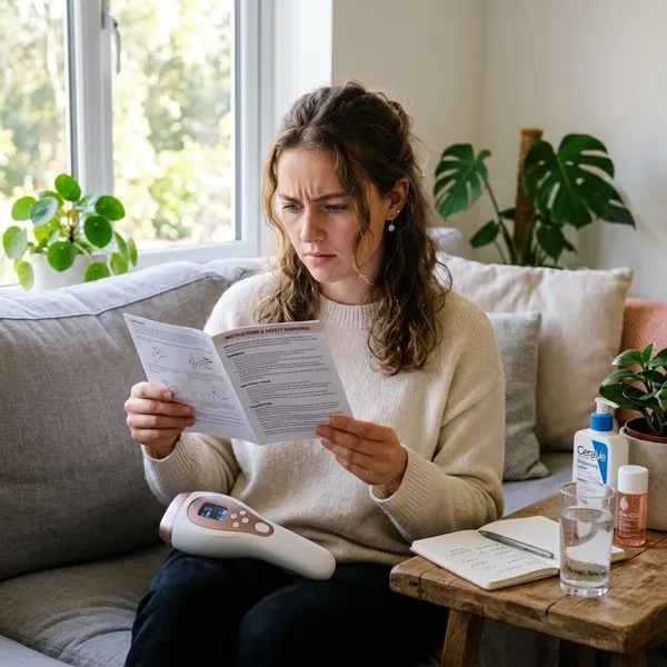 Which side effects are normal after home IPL?