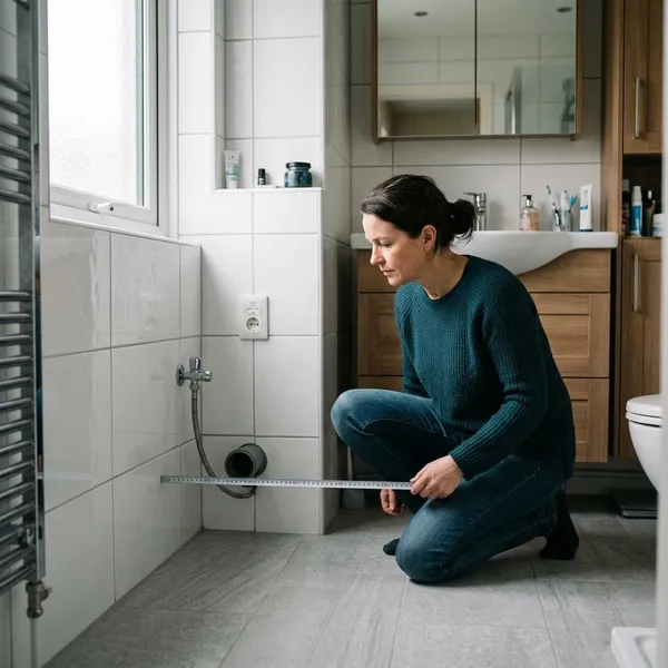 lavadora en el baño