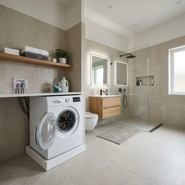 Cómo saber si el baño es apto para la lavadora