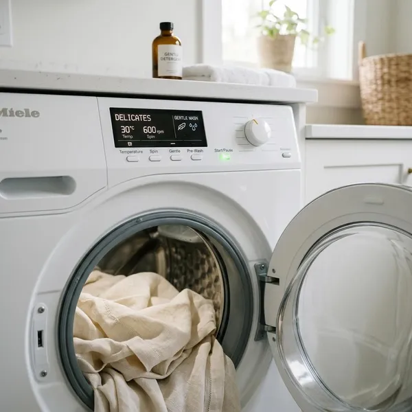 Ajustes recomendados para lavar cortinas