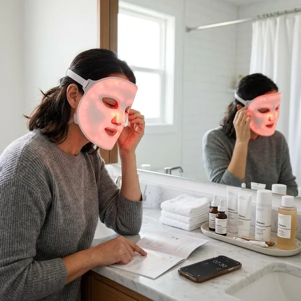 How to use an LED face mask safely