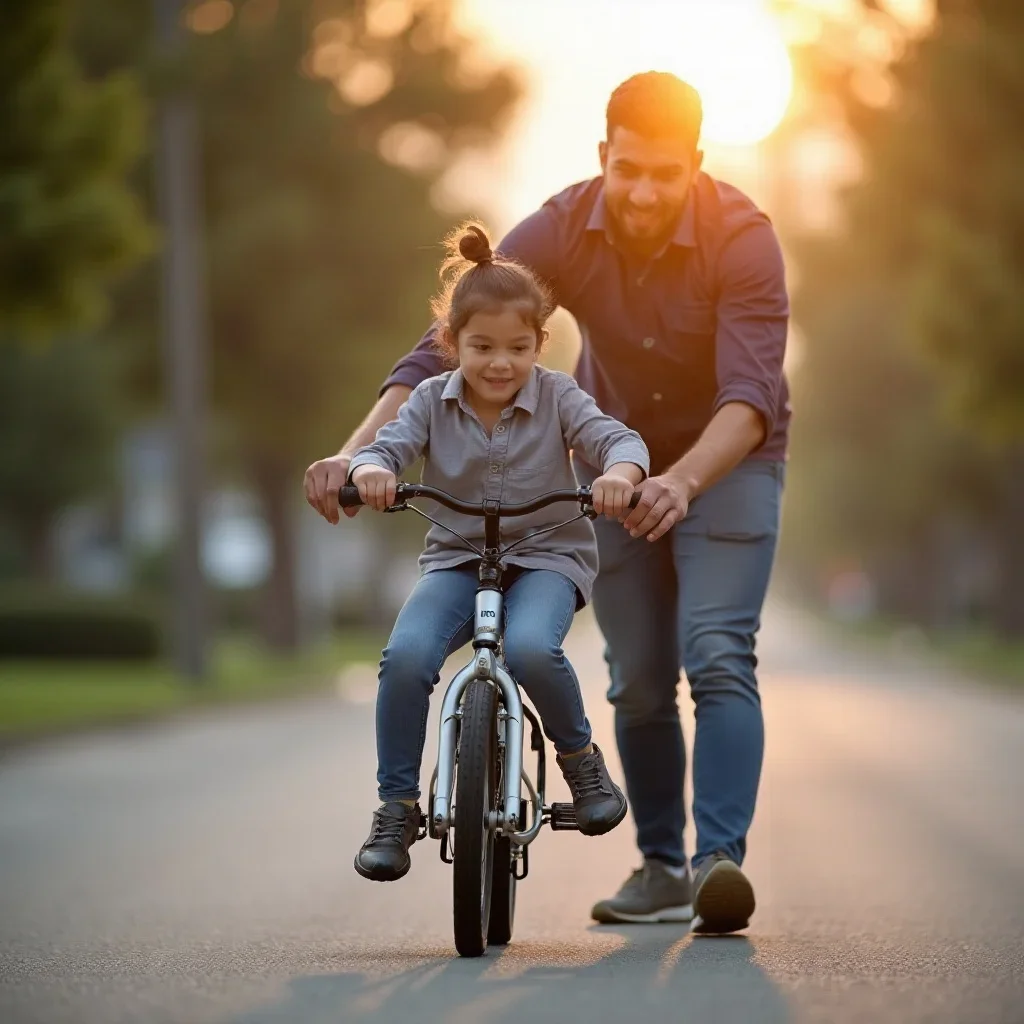 Cómo andar en bicicleta por primera vez: paso a paso