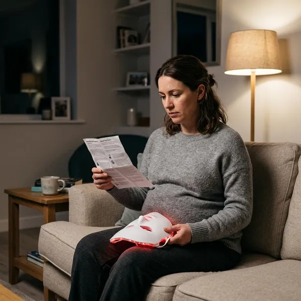 red light therapy mask while pregnant