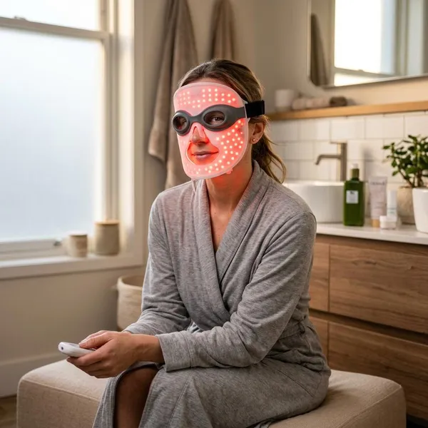 Eye protection options for LED masks